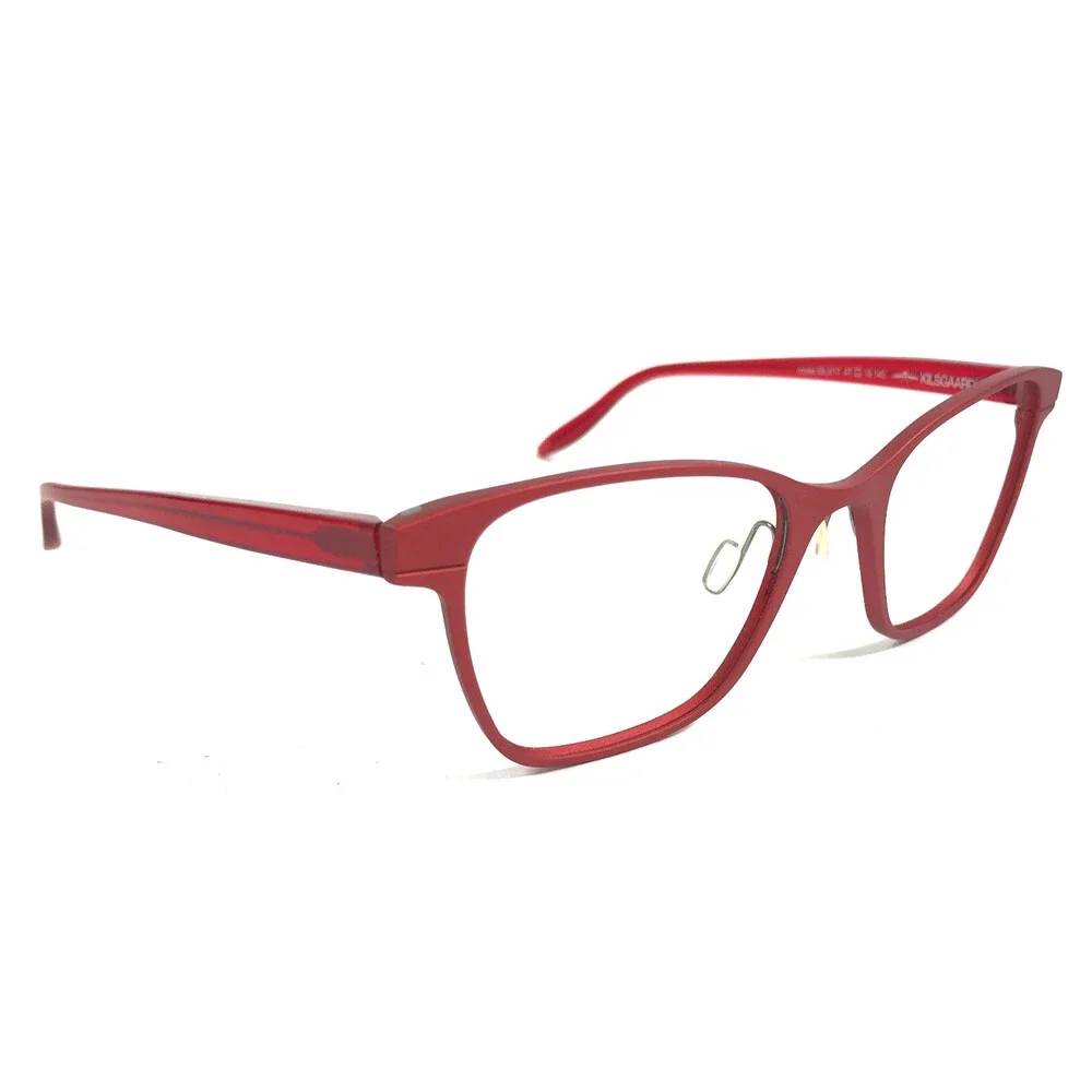 Kilsgaard Eyeglasses Frames BONNELYCKE 69.3/17 Red Cat Eye Full Rim 47-19-145